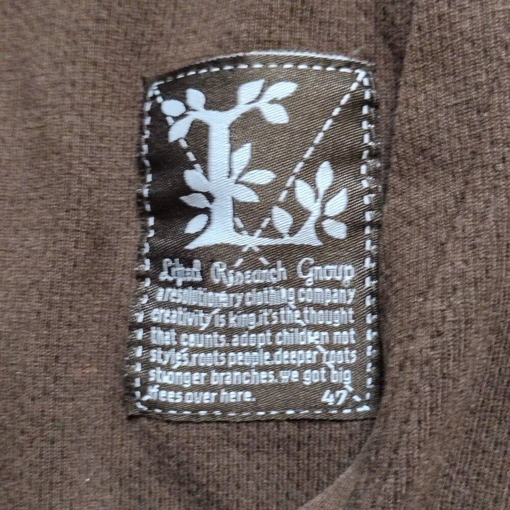LRG Hoodie Men XL Brown Felt Tree Logo Pullover 100% Cotton Hiking Outdoors - Picture 3 of 10